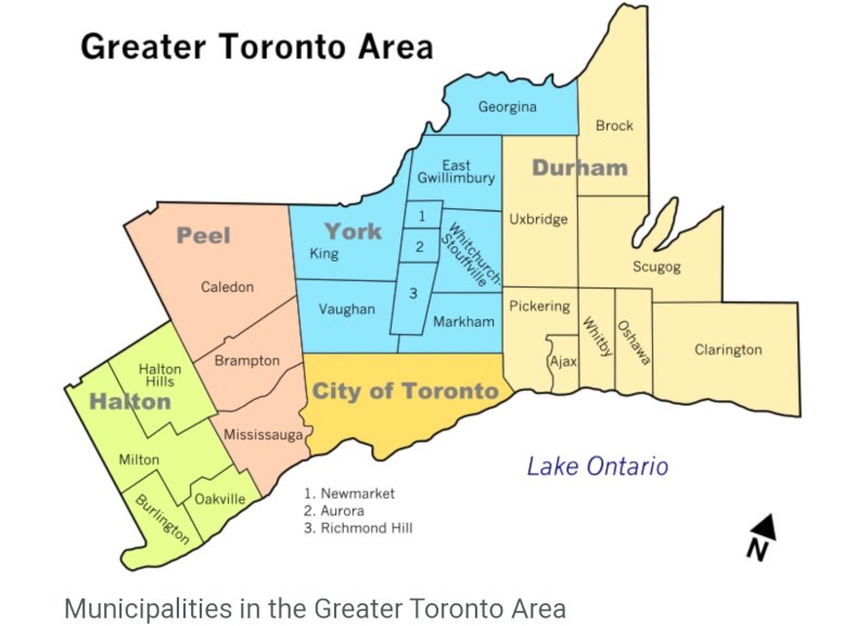 greater toronto area free delivery map