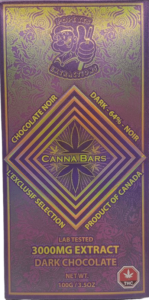 Popeyes Extractions Dark Chocolate 3000mg THC chocolate bar